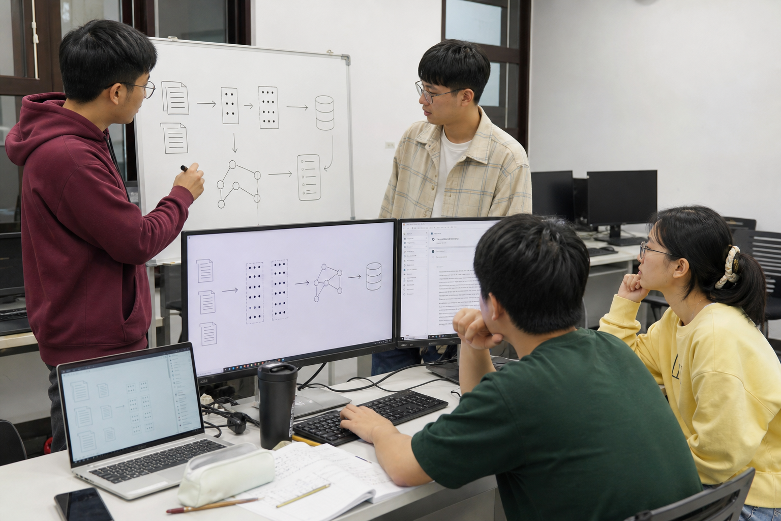 資管專題團隊在電腦教室協作建置 RAG 系統